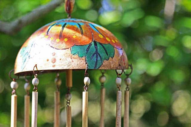 Neu Solar LED Kolibri Windspiel Windharfe Windspiele für den Garten Dekor DE 