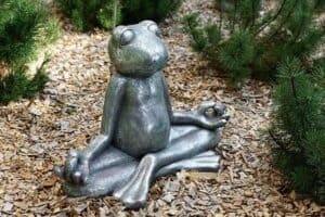 Frosch als Gartendeko Silber Frosch als Gartendeko Silber