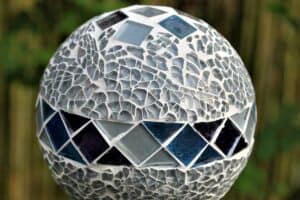 Mosaik Glaskugel für den Garten