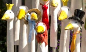 Gänse als Gartenstecker (depositphotos.com)