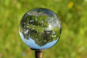 Glaskugel Gartenstecker
