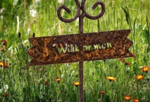 Willkommen-Gartenstecker Willkommen-Gartenstecker